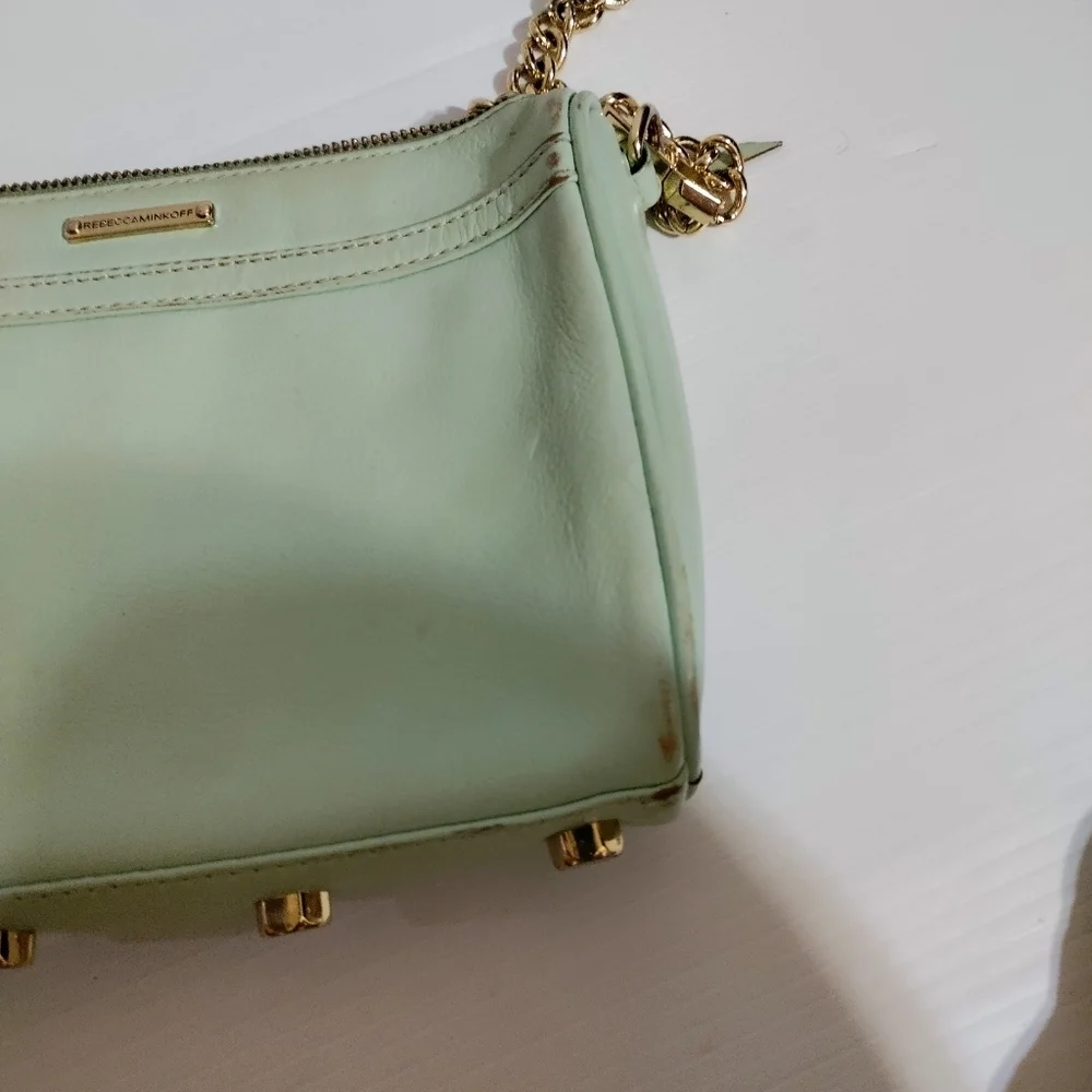 Rebecca minkoff mini mac in mint